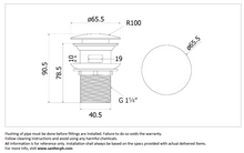 Load image into Gallery viewer, VRH Basin Pop-up Waste Plug w/ Overflow HLA01-LA101H
