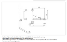 Load image into Gallery viewer, VRH grab bar Ø32 x 300 x 400mm (right) FBSEC-TS791A
