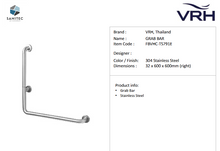 Load image into Gallery viewer, VRH grab bar Ø32 x 600 x 600mm (right) FBSEC-TS791E
