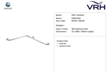 Load image into Gallery viewer, VRH grab bar Ø32 x 800 x 700mm (right) FBSEC-T001BS
