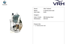 Load image into Gallery viewer, VRH HOY 2-tiered corner rack 200 x 360mm H105
