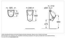 Load image into Gallery viewer, Roca Chic wall hang urinal top inlet Z35945L000
