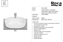 Load image into Gallery viewer, Roca INSPIRA ROUND countertop basin without overflow A327520000
