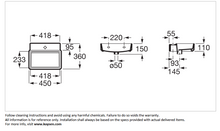 Load image into Gallery viewer, Roca TURA COMPACT wall hung basin without overflow A327690000
