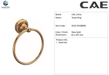 Load image into Gallery viewer, CAE Towel Ring Rose Gold 9519 T01080RG
