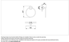 Load image into Gallery viewer, CAE Towel Ring Rose Gold 9519 T01080RG
