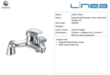 Load image into Gallery viewer, Linea CT Exposed Bath/Shower Mixer w/ Handshower 1002CR
