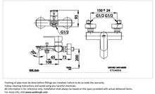 Load image into Gallery viewer, Cotto Waltz lever handle exposed bath mixer CT2405A
