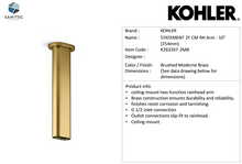 Load image into Gallery viewer, Kohler ceiling arm 10&quot; Statement 2F K26326T-2MB
