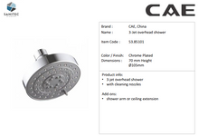 Load image into Gallery viewer, CAE 3-jet Shower Head 53.85101

