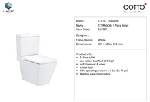 Load image into Gallery viewer, Cotto Tetragon Two Piece Watercloset C17087
