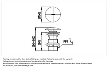 Load image into Gallery viewer, Cotto Push Type Pop up with overflow CT665(HM)
