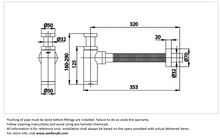 Load image into Gallery viewer, Cotto Bottle trap with flexible waste pipe CT6814AX(HM)
