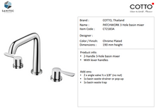 Load image into Gallery viewer, Cotto Patchwork 3 Hole Basin CT2183A
