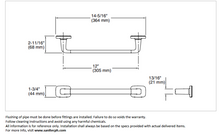 Load image into Gallery viewer, Kallista Per Se hand towel bar 12&quot; brushed nickel P34702-00-AG
