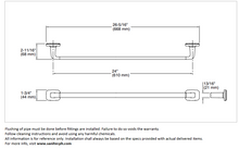 Load image into Gallery viewer, Kallista Per Se towel bar, 24&quot; brushed nickel P34700-00-AG
