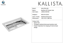 Load image into Gallery viewer, Kallista Bacifoire 30&quot; Butler Sink L20312-00-PDS

