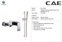 Load image into Gallery viewer, CAE Thames 1lever Exposed B/S Mixer + H87968C Bar Set 75.2325C.
