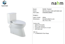 Load image into Gallery viewer, NAHM NOI OP 1pc wc with Bidet Seat SVN20405100N01

