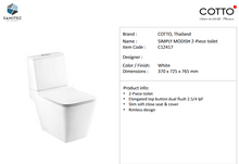 Load image into Gallery viewer, Cotto Simply Modish Two Piece Watercloset C12417
