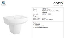 Load image into Gallery viewer, Cotto Tetragon Washbasin C01517+ C4250
