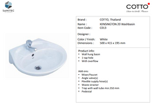 Load image into Gallery viewer, Cotto Kensington 20 Washbasin C013
