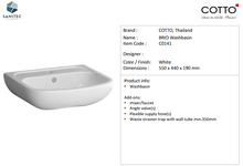 Load image into Gallery viewer, Cotto Brio Washbasin C0141
