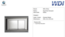 Load image into Gallery viewer, WDI Dual Flush Actuator Rectangular K5031
