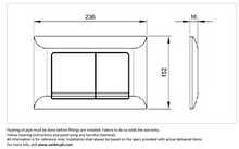 Load image into Gallery viewer, WDI Dual Flush Actuator Rectangular K5031
