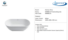 Load image into Gallery viewer, Kreiner Freestanding Tub MARBELLA
