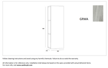 Load image into Gallery viewer, Queenswood Wall Tall Cabinet w/ Side Open Shelves SB302590-GRWA

