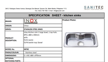 Load image into Gallery viewer, Primy Single Bowl Inlay Sink 1035C
