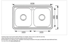 Load image into Gallery viewer, Primy Double Bowl Sink 0029C
