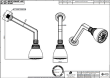 Load image into Gallery viewer, Sparsh Pearl overhead shower 3'' w/arm &amp; flange SHP-539
