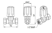 Load image into Gallery viewer, Sparsh Pearl STANDARD stop tap (F/T) 15mm white/ivory TS-117
