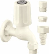 Load image into Gallery viewer, Sparsh Pearl STANDARD washing machine faucet 15mm white TS-124
