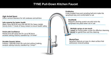 Load image into Gallery viewer, Kohler sink faucet pull down Tyne K21415T-4-VS
