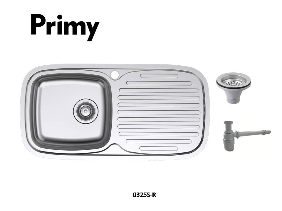 Primy Single Bowl Right Drain 1048S.RD