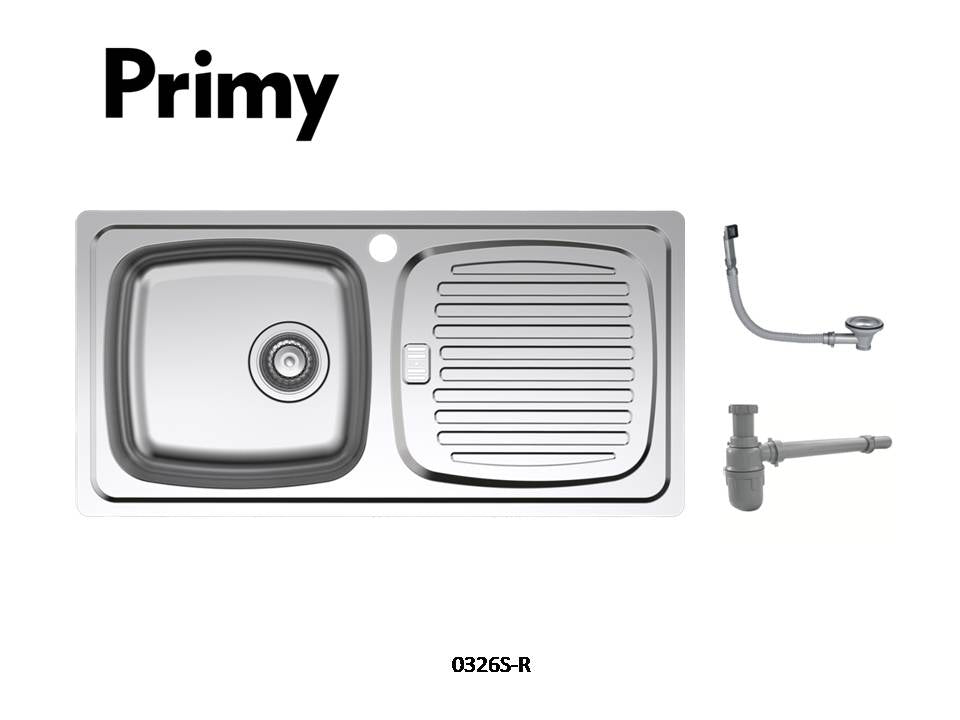 Primy Primy Single Bowl Right Drain 1049S.RD – Sanitec Import Ventures