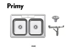 Load image into Gallery viewer, Primy Double Bowl Sink 0016C
