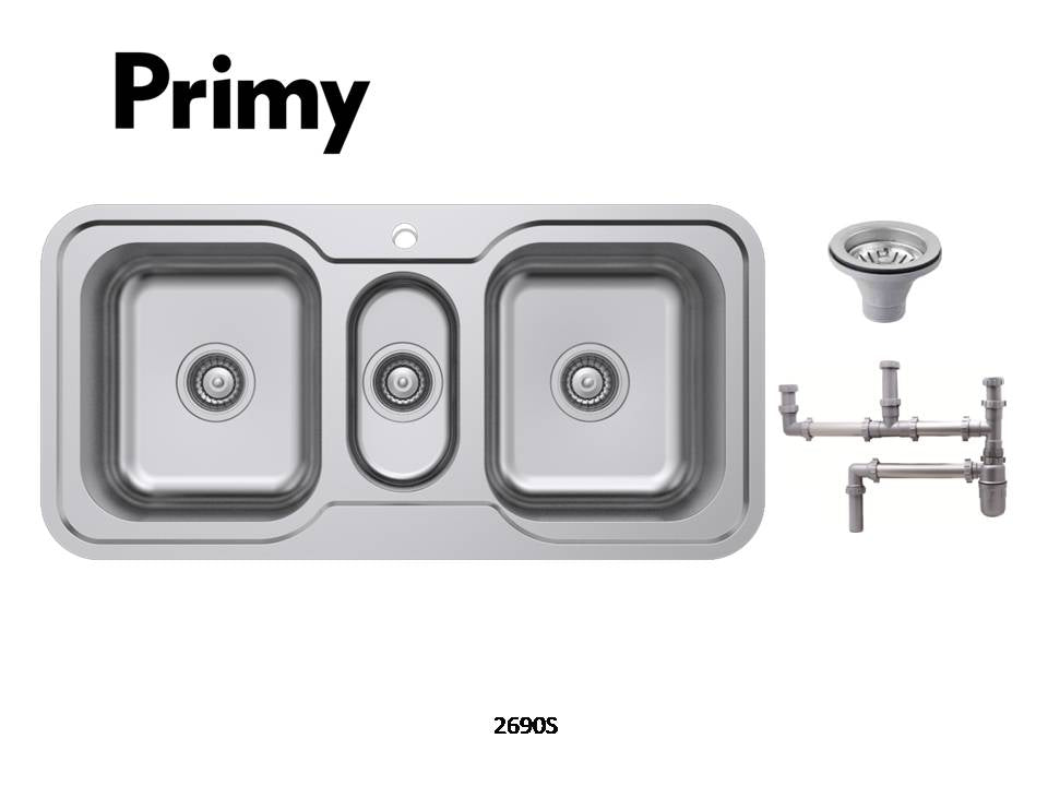 Primy Double Bowl Sink 3002S