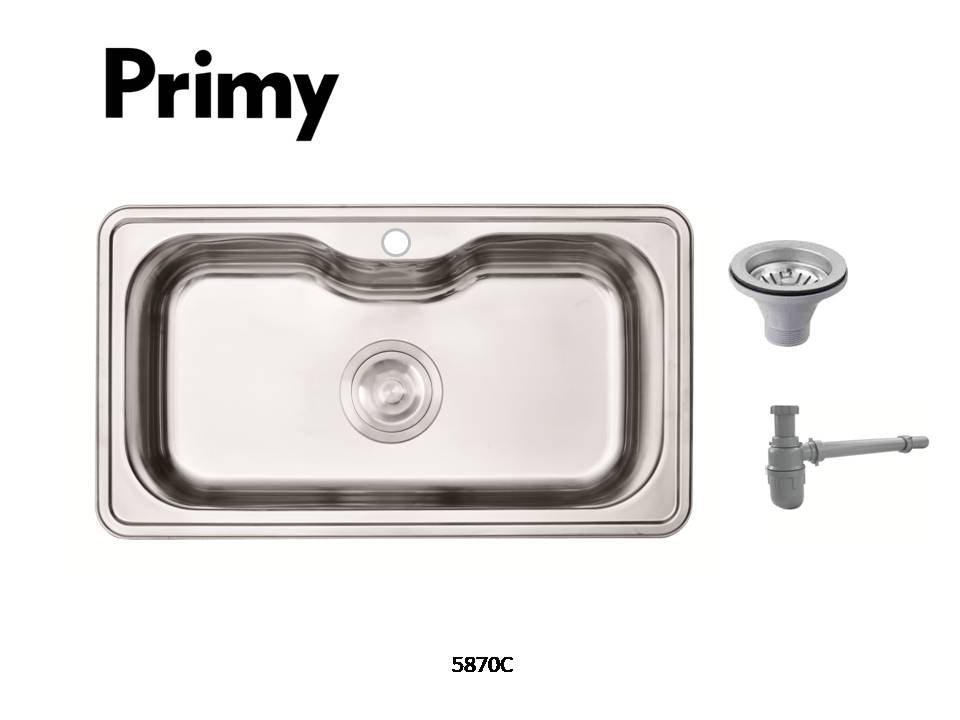 Primy Single Bowl Inlay Sink 1035C