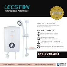 Load image into Gallery viewer, Lecston Elegande Single Point 3.5kw w/ Shower Set EL505-35
