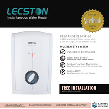 Load image into Gallery viewer, Lecston Elegande multi point 6.0kW with ELCB EL505E-60
