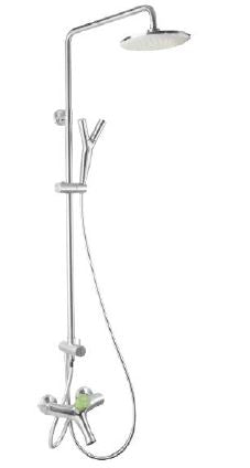 Primy Single lever Shower pipe with overhead shower, handshower set and spout PF2012.